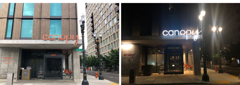 白晝1個(gè)樣，晚上另一個(gè)樣的發(fā)光標(biāo)牌9